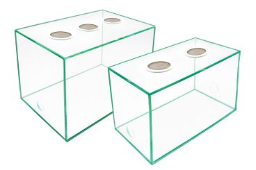 Becken + Bohrungen + Deckel 30x20x20cm