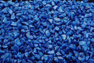 Terrarien Glitzerstein Ozeanblau 8- 16 mm 