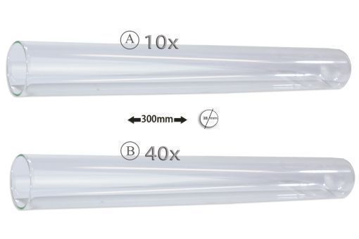 Reagenzgläser 300x38mm, Glas 