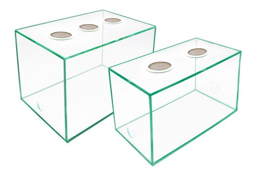Becken + Bohrungen + Deckel 30x20x20cm